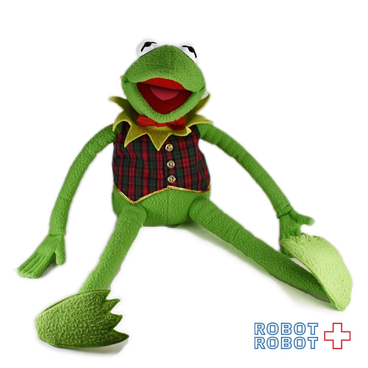 カーミット マペッツ ぬいぐるみ 赤ベスト Robotrobot