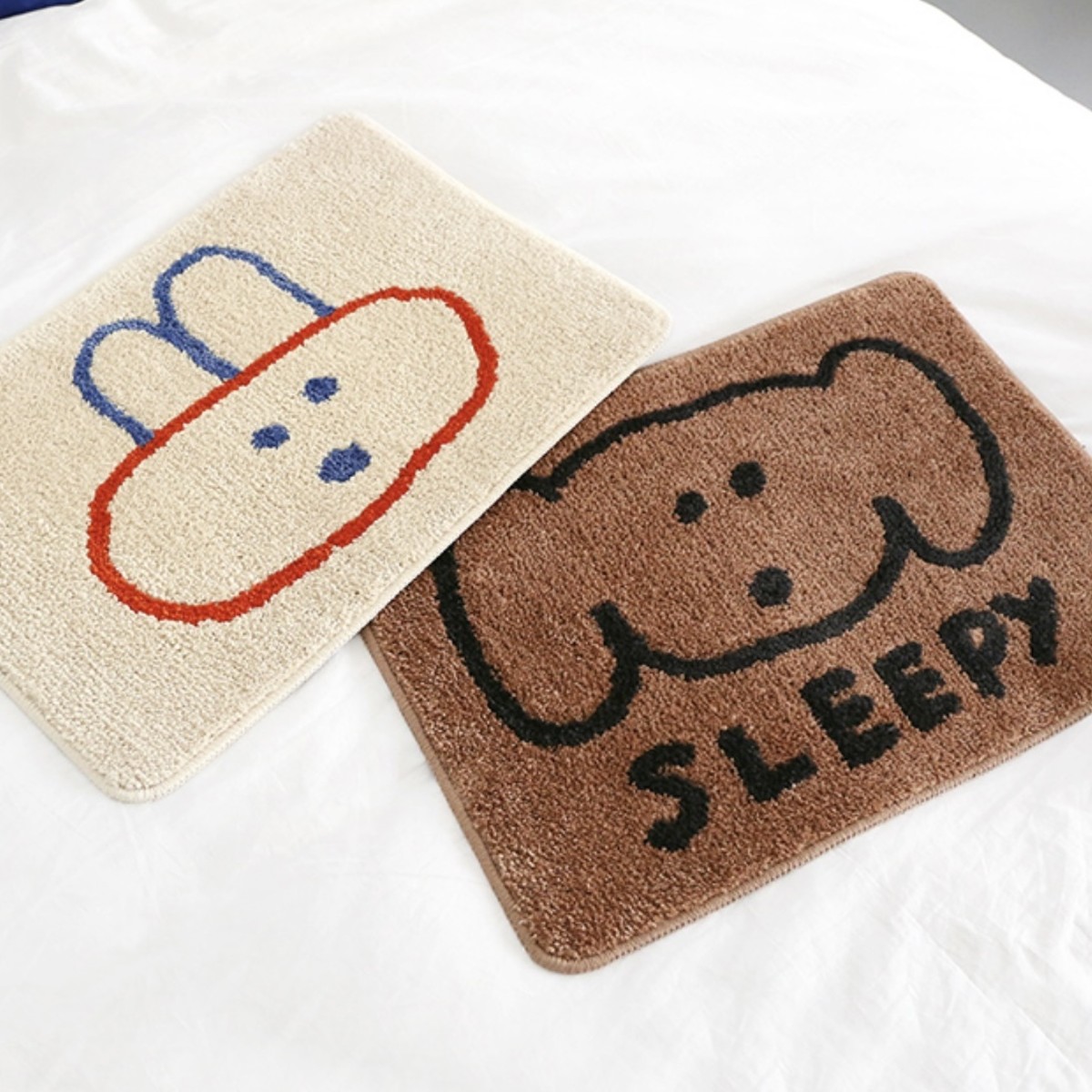 Brunch Brother Foot Mat 2types ブランチブラザー バニー ドッグ フットマット バスマット うさぎ 韓国 雑貨 Tokki Maeul トッキマウル 韓国雑貨通販サイト