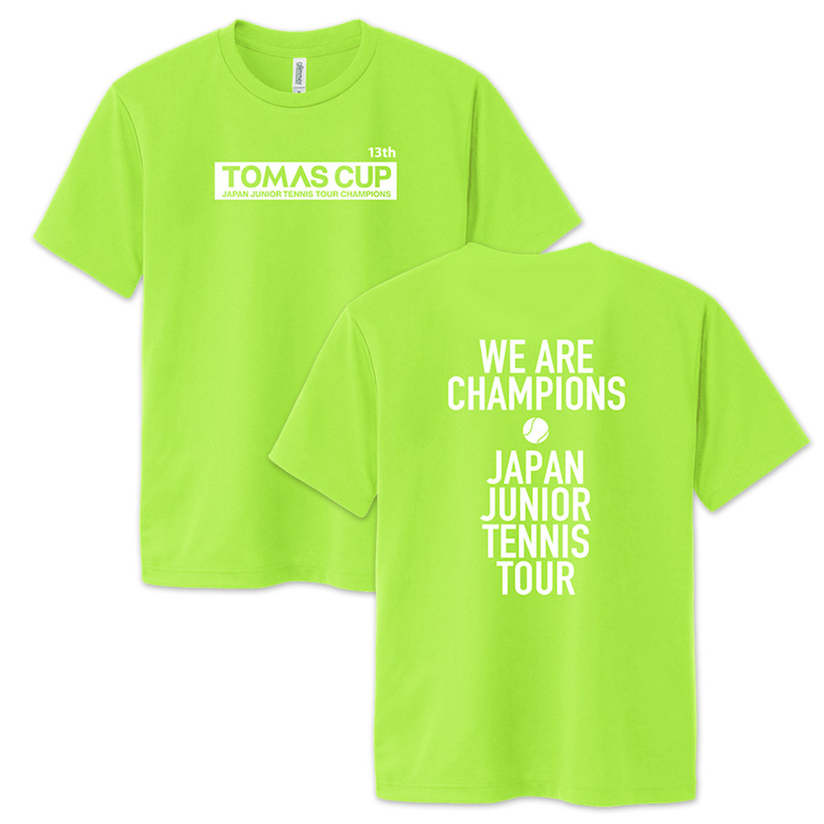 Tomas Cup 13th記念tシャツ ライトグリーン Jop Tennisオンラインストア