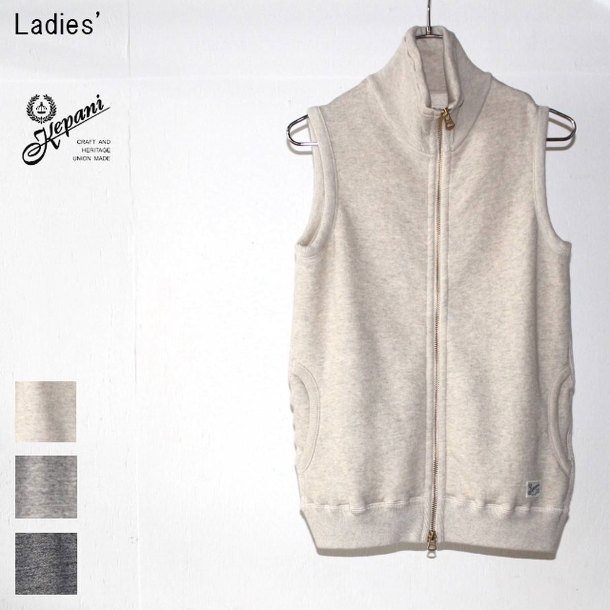 再入荷 Kepani スウェットベスト Pinnnacle Park Kp1407ms Oatmeal C Countly Online Store メンズ レディス ユニセックス通販