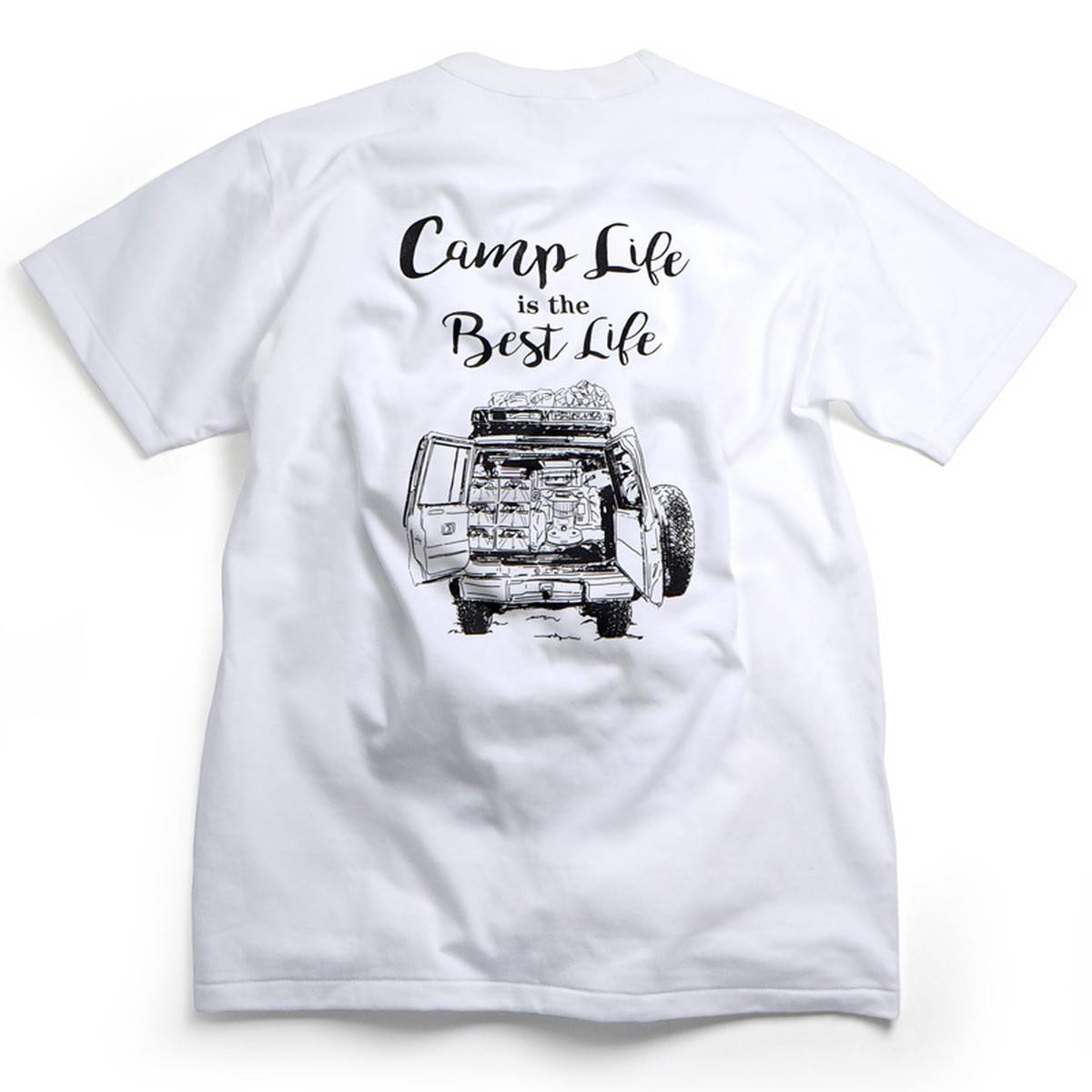 Camps キャンプtシャツ Camp Life Is The Best Life ランドクルーザー70 Camps