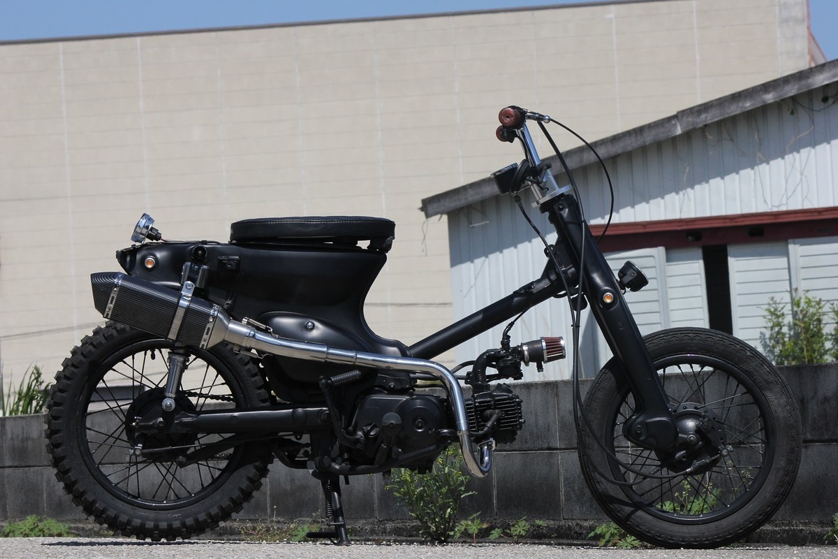 リトルカブ キャブ車用 A C50 Ba 01 バイクマフラー Calma カルマ カーボン Valiente Official Shop