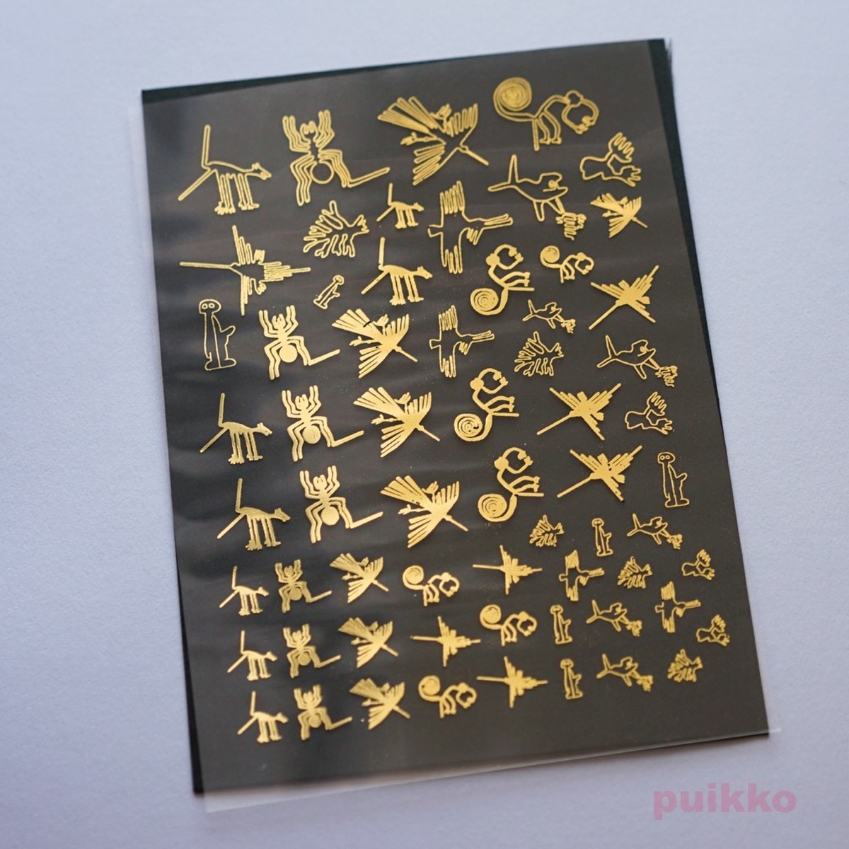 ナスカの地上絵 箔押し レジン封入用フィルム Puikko