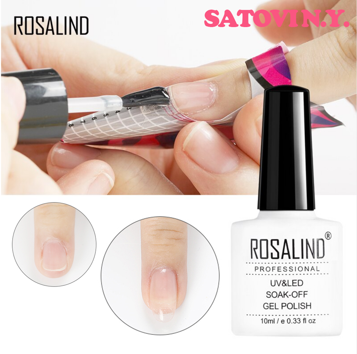 人気再入荷 最先端ジェル Rosalindクイックエクステ用ポリジェル ポリッシュタイプ 10ml ４カラー Satovi Tokyo