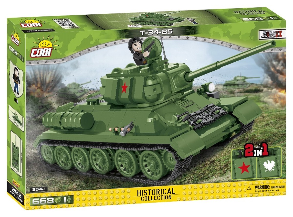 Cobi 2542 T 34 85中戦車 ミリタリーブロック公式オンラインショップ Militaryblock Official Online Shop