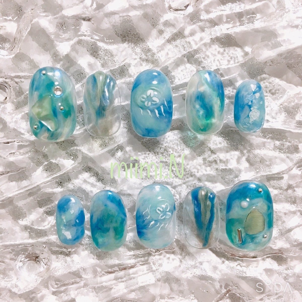 Jelly Fish クラゲニュアンスネイルチップ ネイルチップ専門shop Miimi N ミイミドットエヌ
