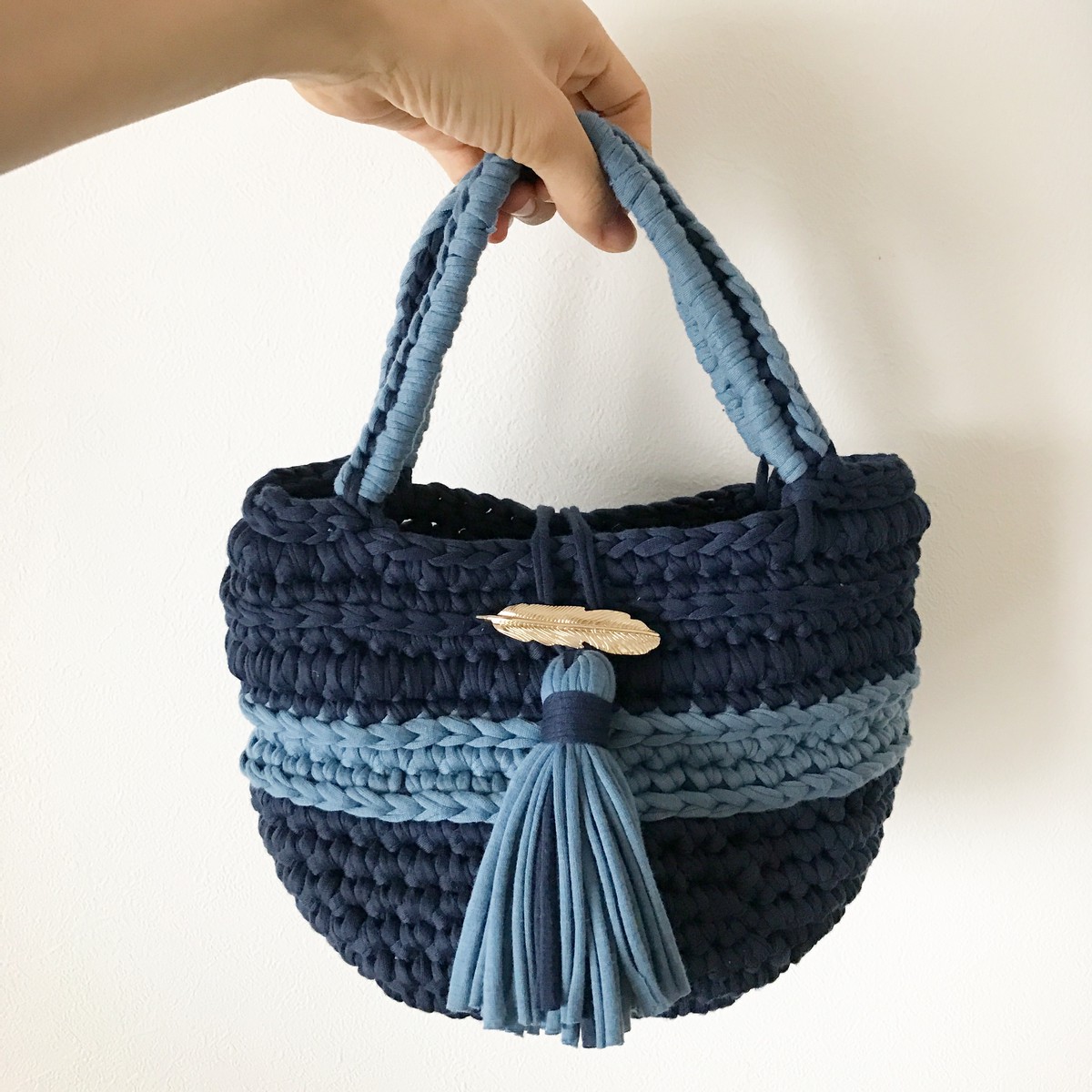 新しい到着 ズパゲッティ マルシェバッグ ダブルフリンジ Tシャツヤーン バッグ 女性用 Reciclalurin Com