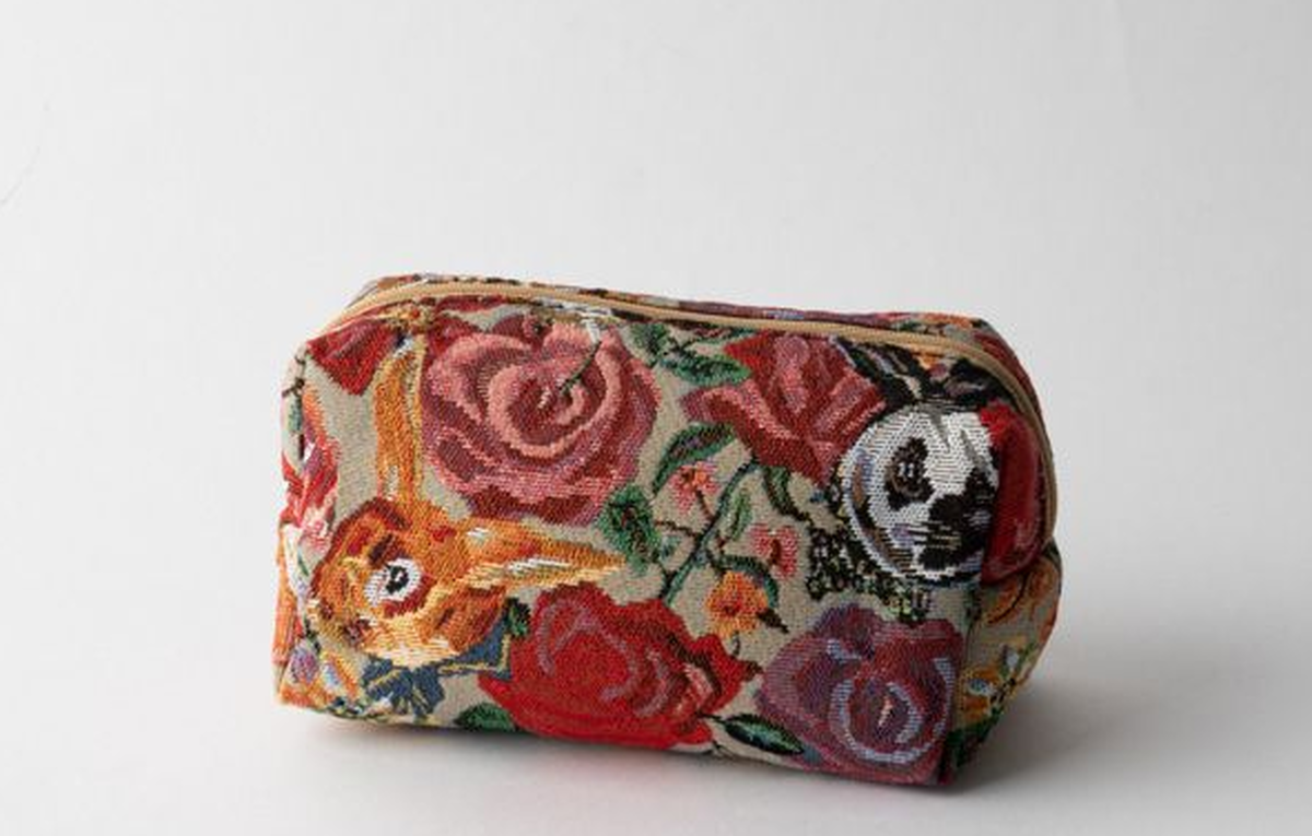 Nathalieleteナタリーレテ スクエアポーチ Rabbit Flower De Cor