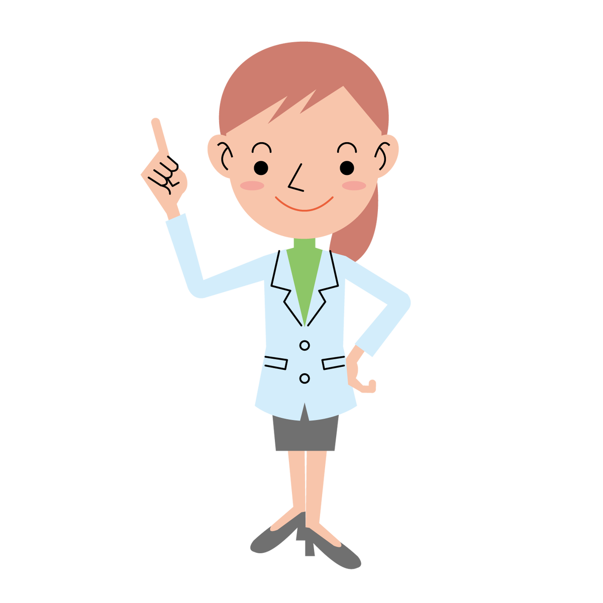 無料イラスト素材 理系女子の表情 ポーズいろいろ 8sukeの人物イラスト屋 かわいいベクター素材のダウンロード販売