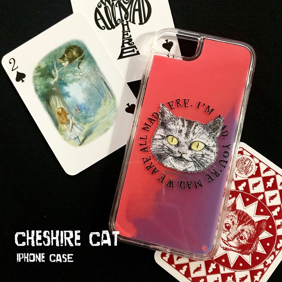 受注生産 チェシャ猫 サンドアートiphoneケース Nemunoki Paper Item