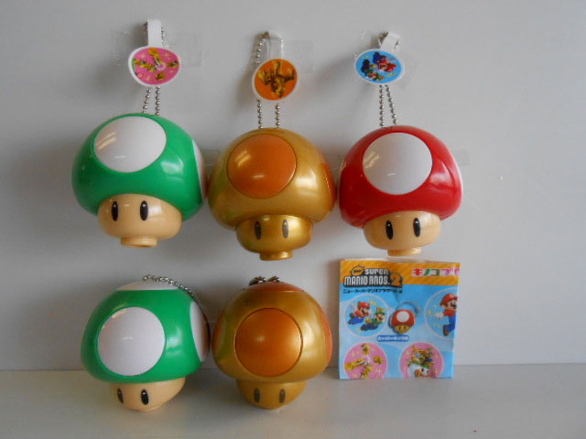 Jtv07lznewスーパーマリオbros2キノコプロジェクターライト5種 フィギュアマニア 各種ガチャポンのコンプリートセットを販売