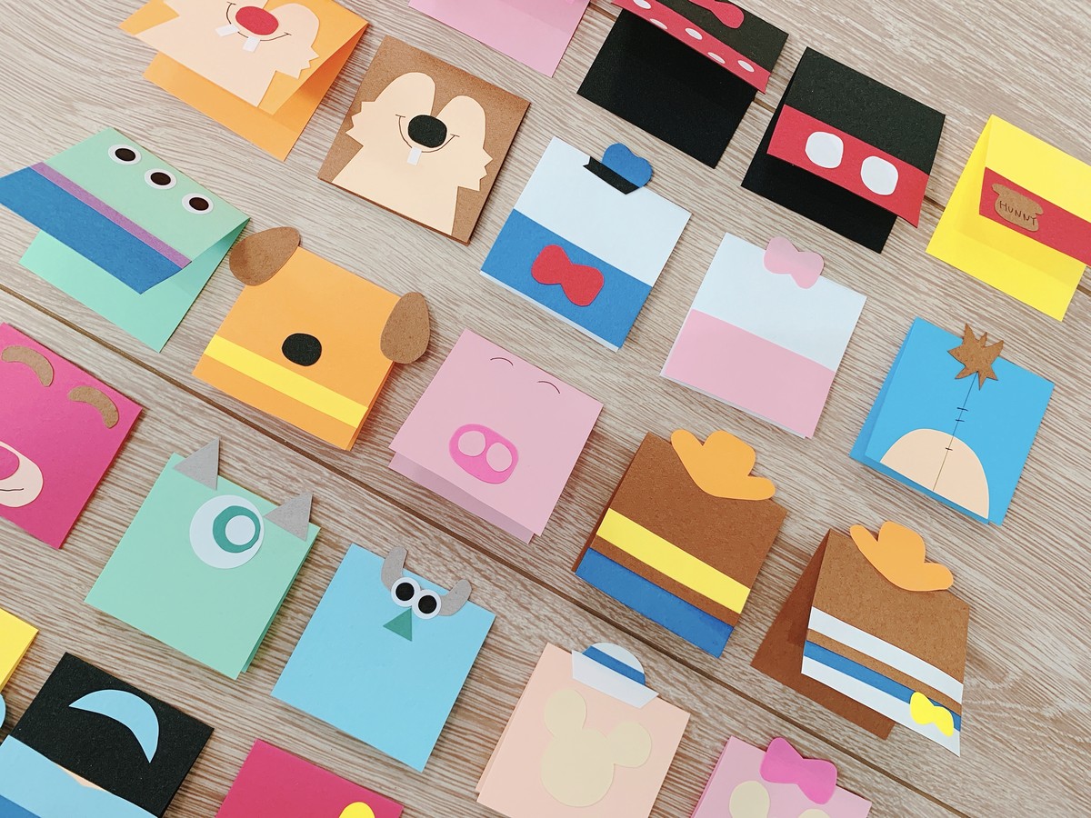 100以上 キャラクター ディズニー メッセージ カード 四角 キャラクター画像の世界