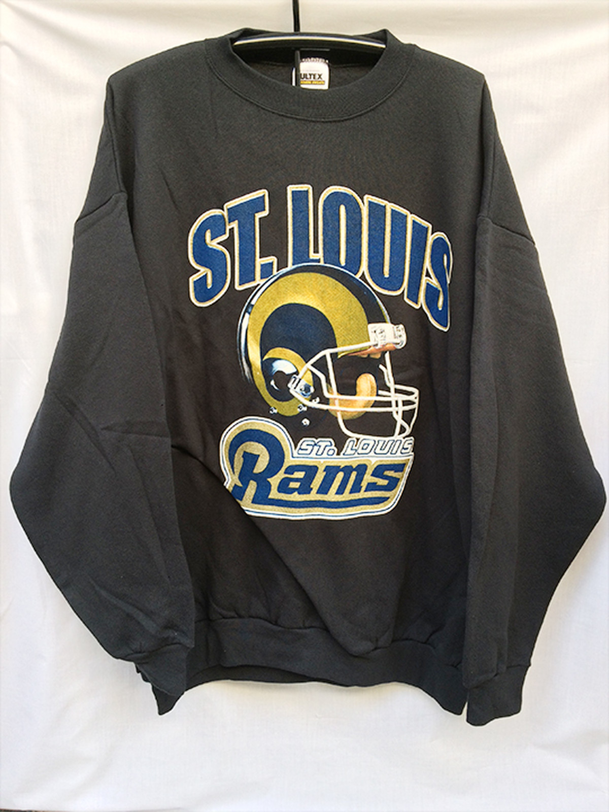 St Louis Rams Nfl セントルイス ラムズ トレーナー 長袖 裏起毛 黒 2xl Xxl 1014 Makast