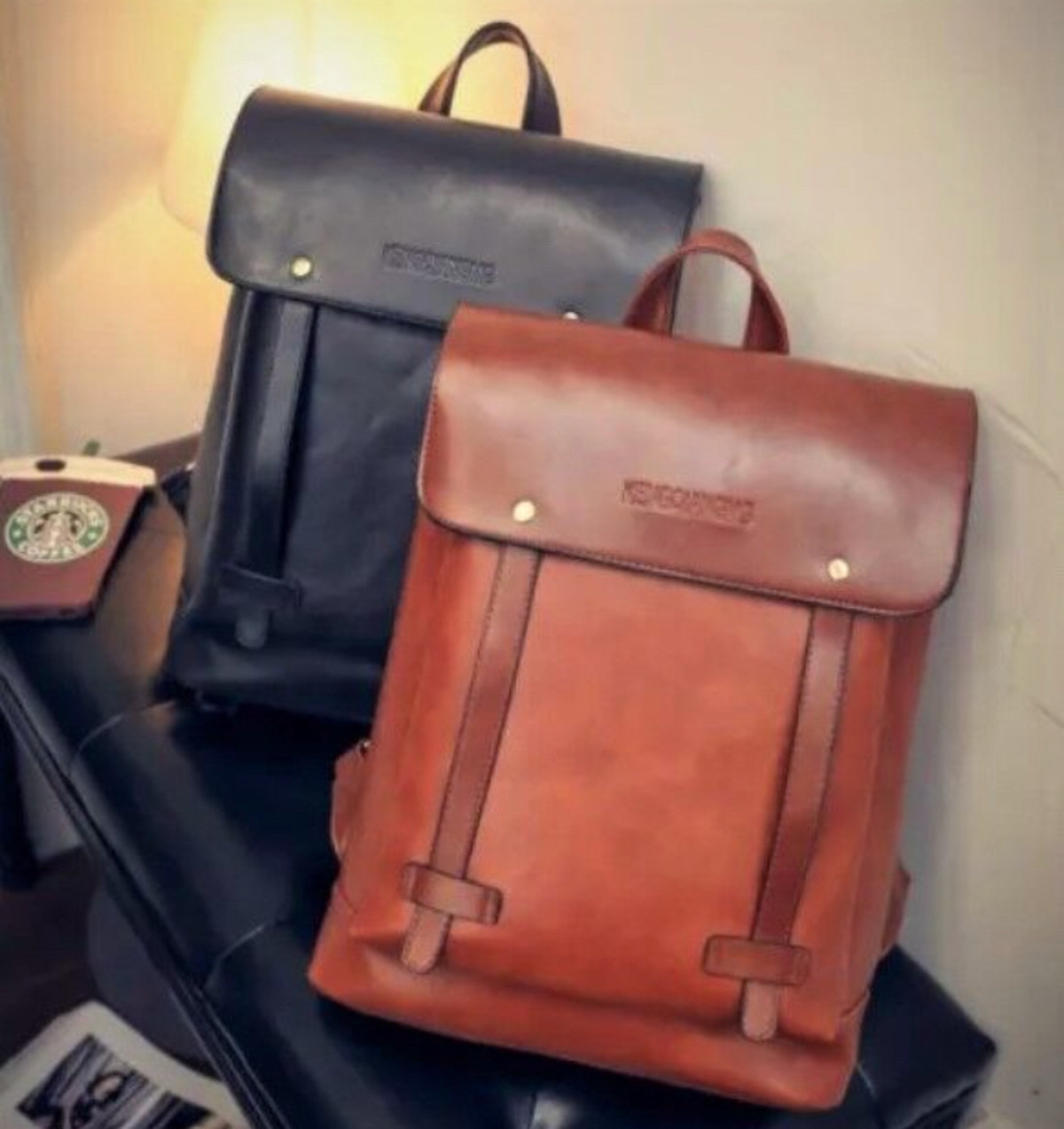 大人気 スクエア型 リュック レザー 送料無料 A6ers