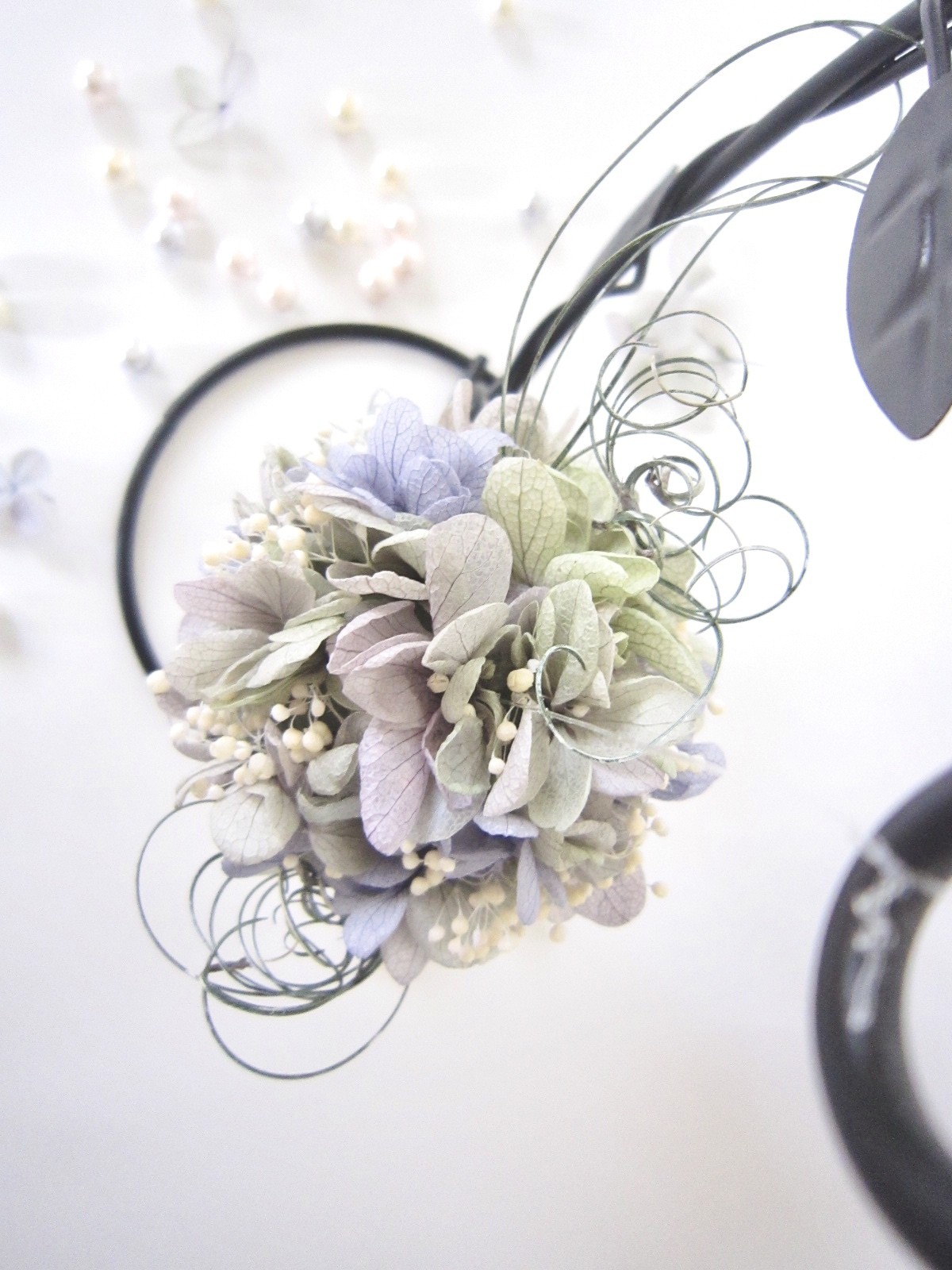 紫陽花のボールブーケ プリザーブドフラワー専門 Flowersalon Hanayuri 紫陽花のボールブーケ プリザーブドフラワー専門 Flowersalon Hanayuri