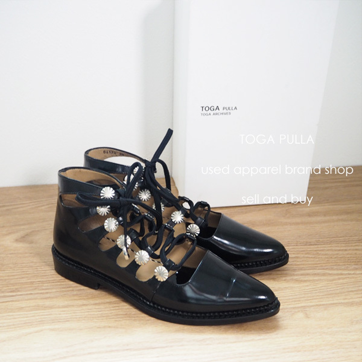 国内正規品限定 toga toga pulla lace - up pumps トーガプルラ 38