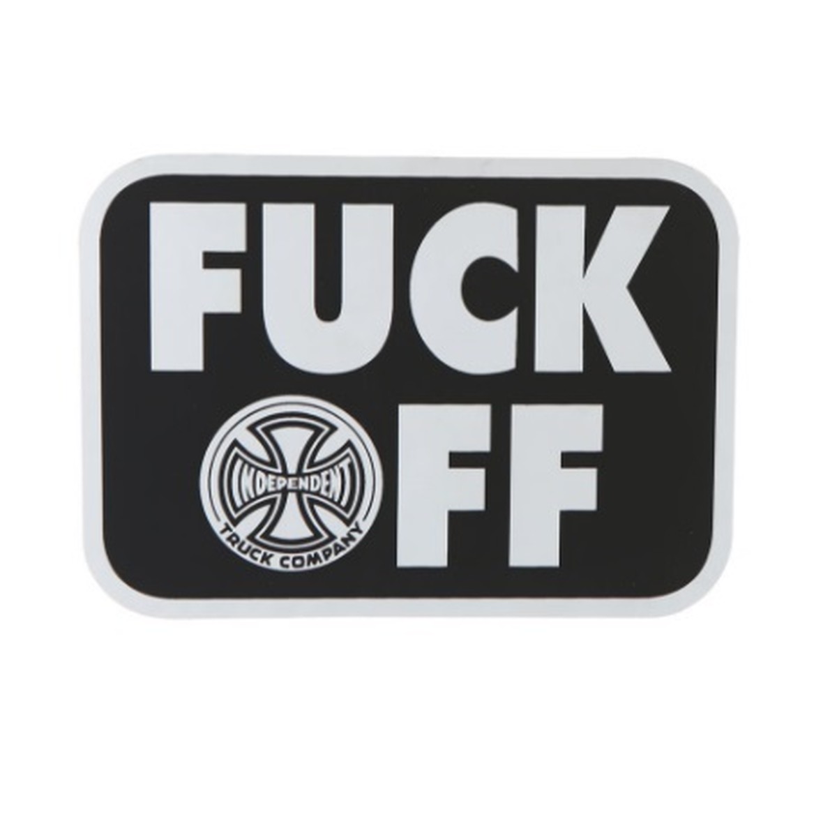 再入荷 Independent Fuck Off 4 X 3 Sticker インディペンデント ファック オフ ステッカー Pretzels Skateboard And Culture