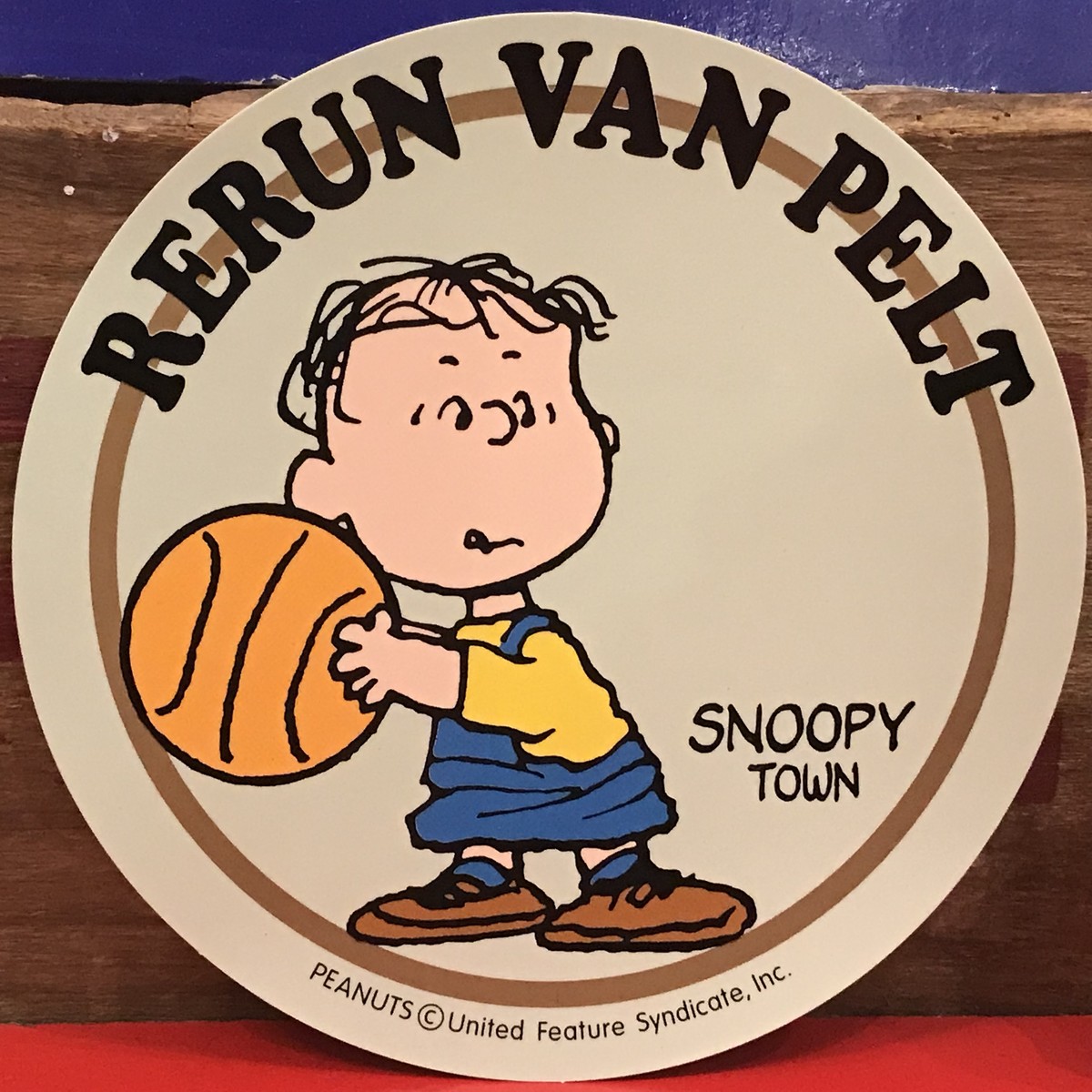 スヌーピー Peanuts リラン ヴァンペルト 特大ステッカー 限定品 00年製 福岡 大名のおもちゃ屋 トイズヘッド