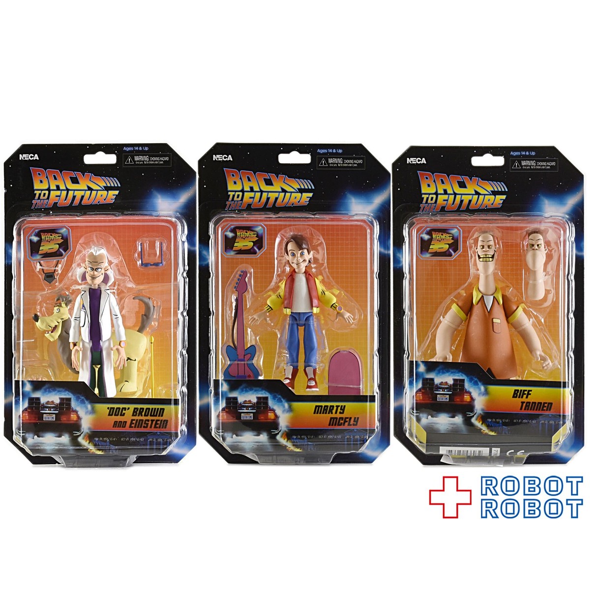 Neca バック トゥ ザ フューチャー カートゥーン クラシック 6インチ アクションフィギュア 3種セット Robotrobot Neca バック トゥ ザ フューチャー カートゥーン クラシック 6インチ アクションフィギュア 3種セット Robotrobot