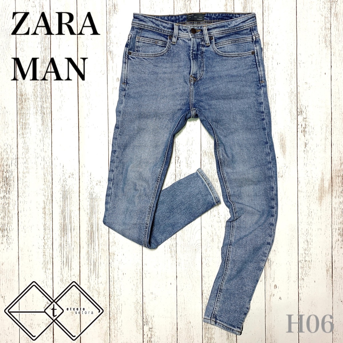 Zara Man ザラマン スキニー デニム 細身 パンツ インディゴ 30 H06 Used Etc