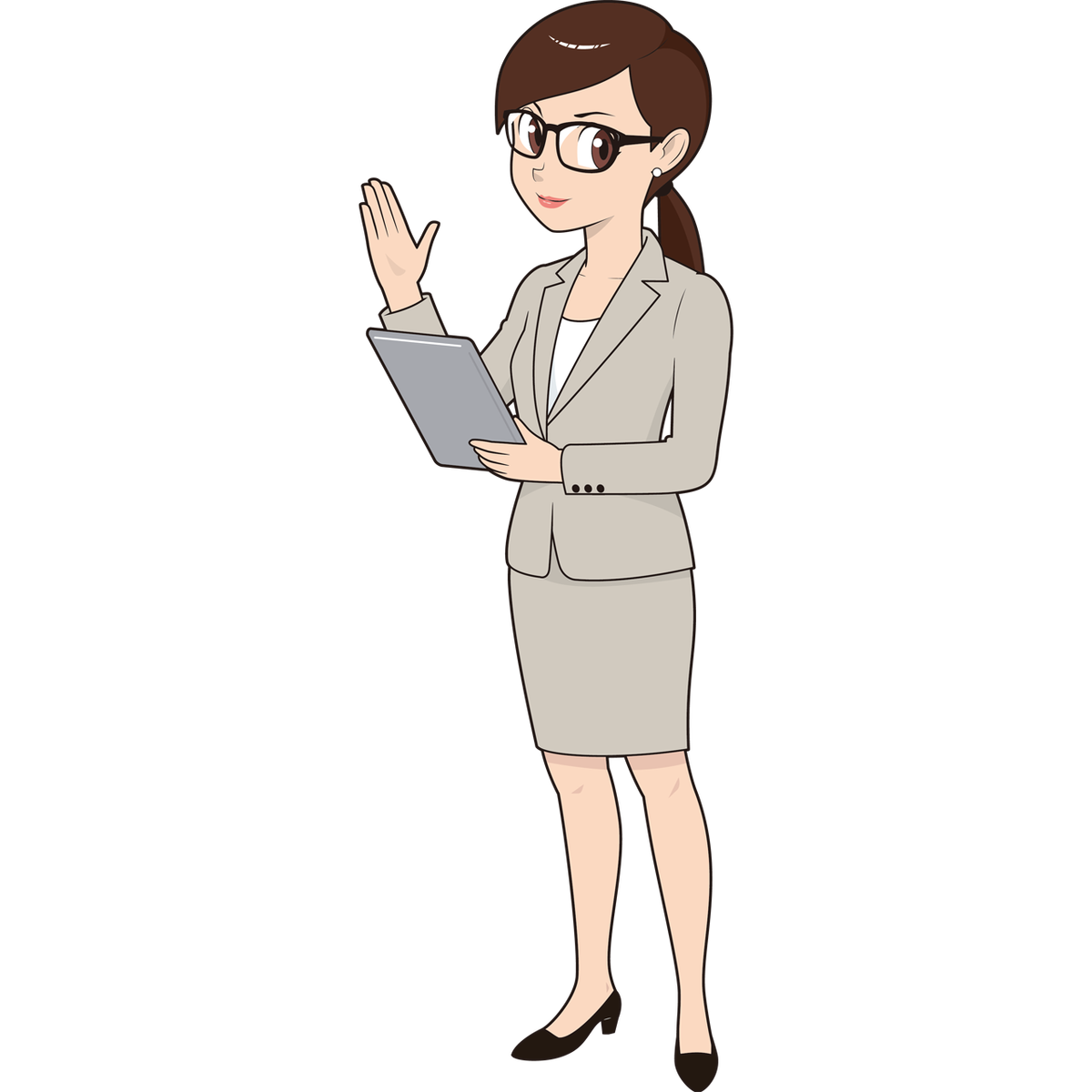 タブレットを持つキャリアウーマン Sozaido