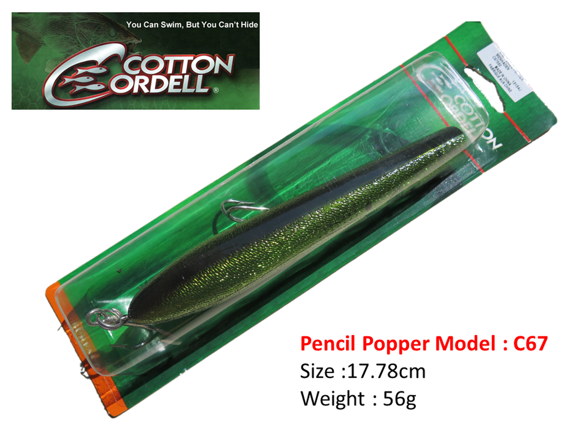 コットンコーデル ペンシルポッパーc67 Cotton Corderll Pencil Popper F L34 01 Tightlines