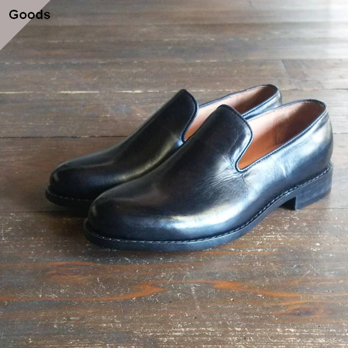 Milton Keynes レザースリッポンシューズ Black C Countly Online Store メンズ レディス ユニセックス通販