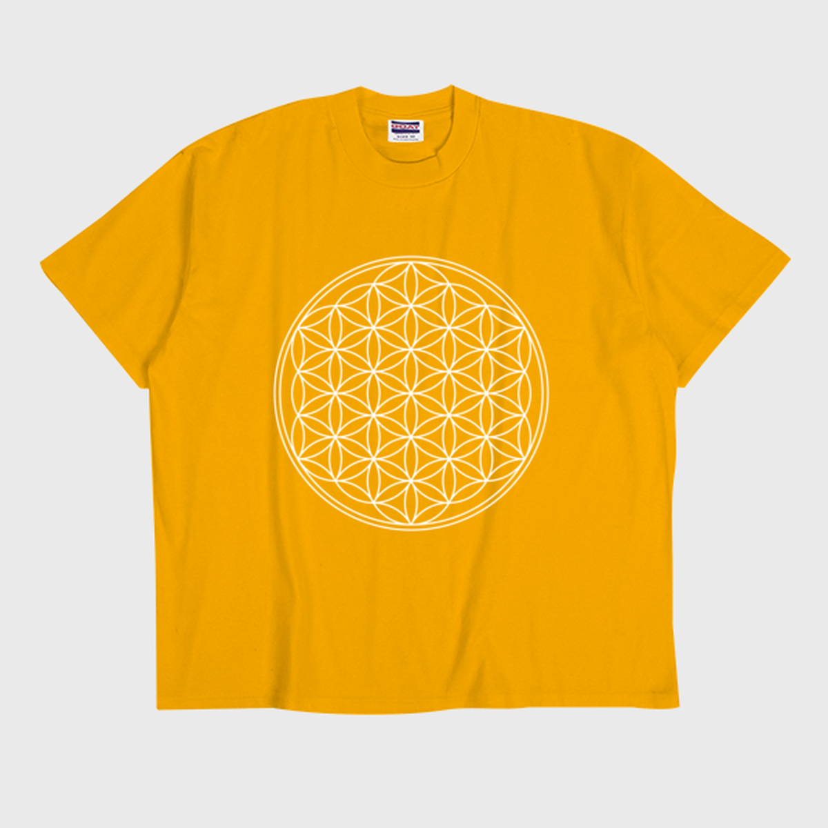 神聖幾何学 Flower Of Life フラワーオブライフ Tシャツ Goat Marigold Aoei