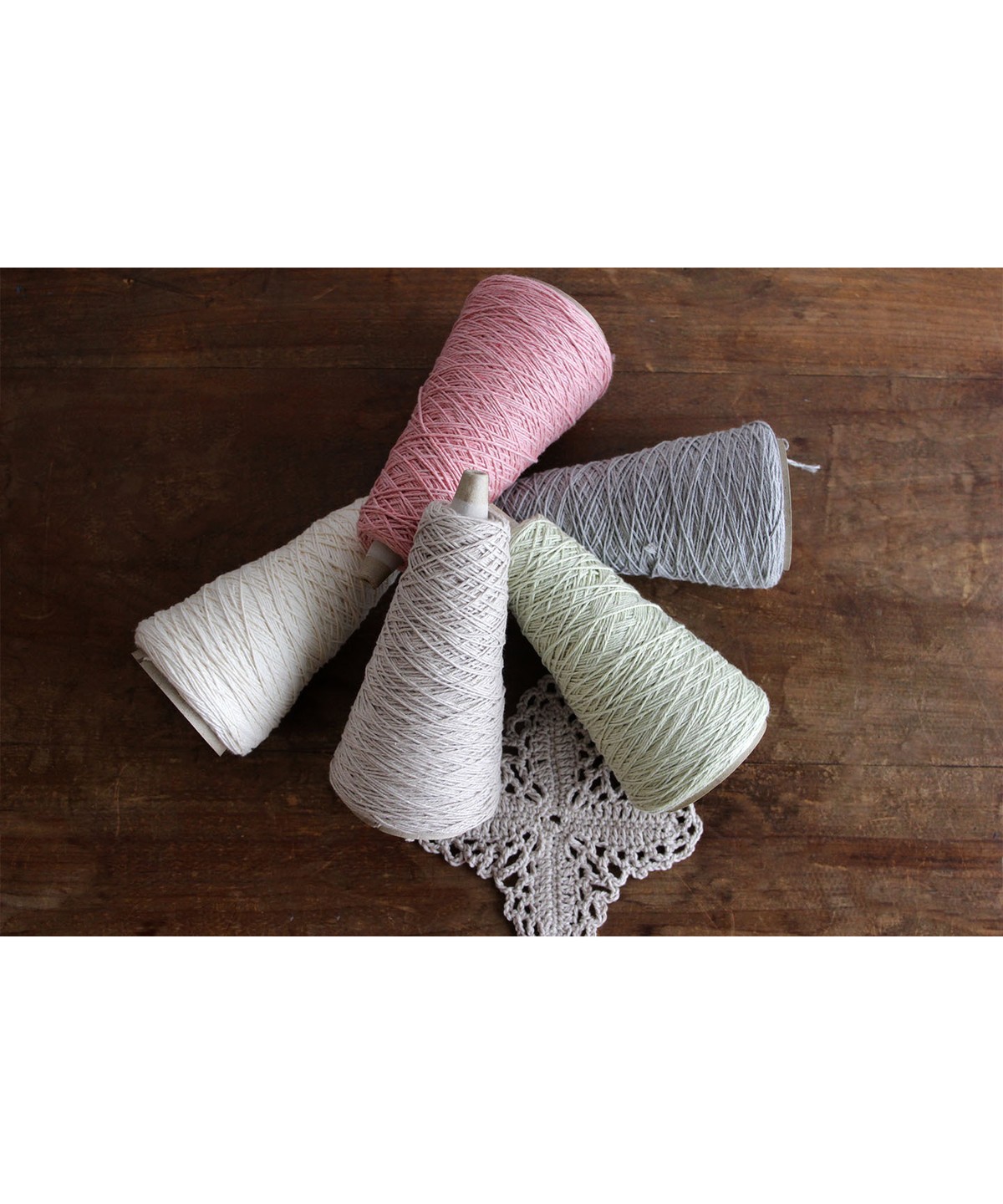 No.8 organic cotton オーガニックコットン糸 AND WOOL