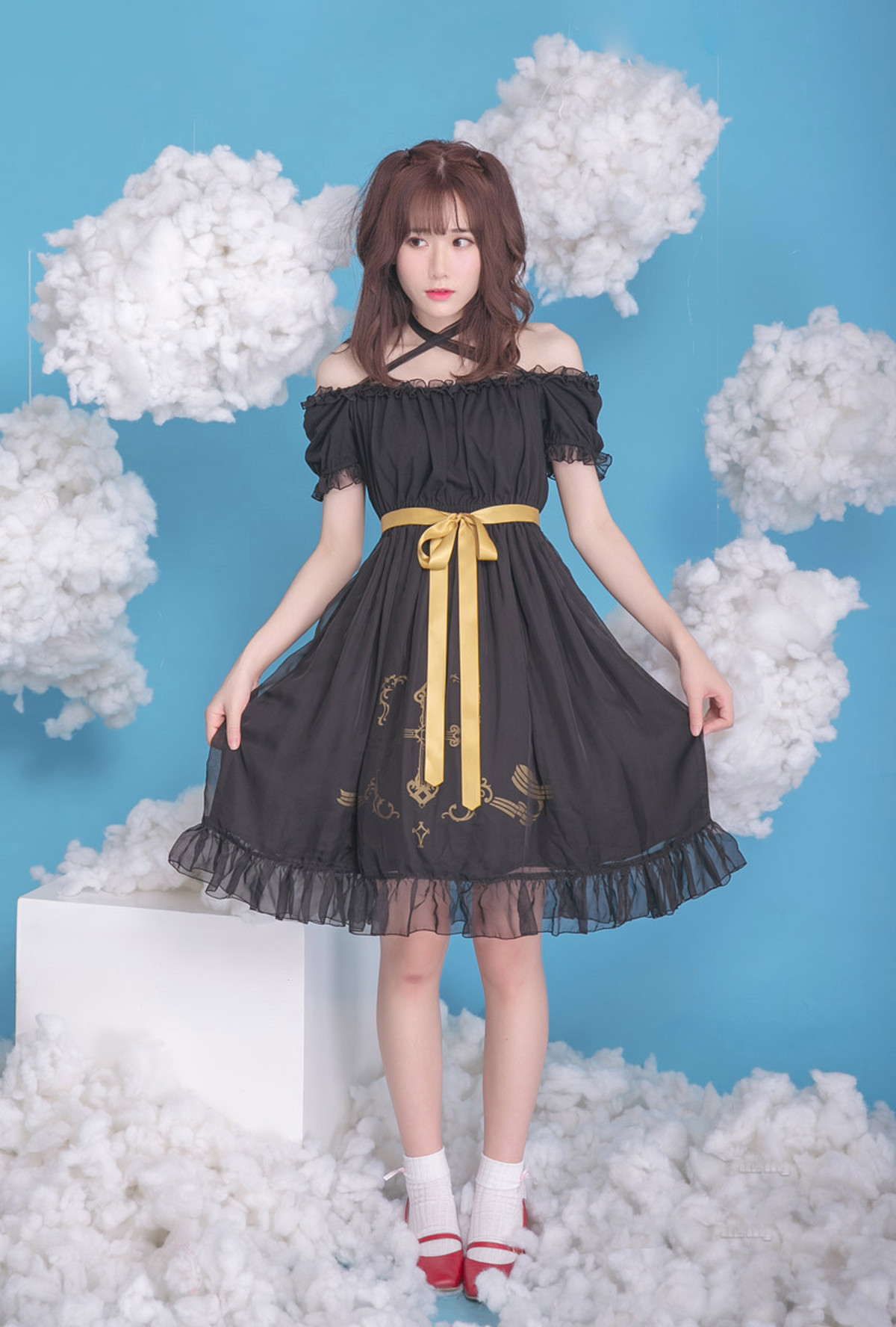 数量は多 H028 レディース ロリータ ロック ワンピース ダーク 黒少女 洋風 超美品 Villa Saintantoine Com