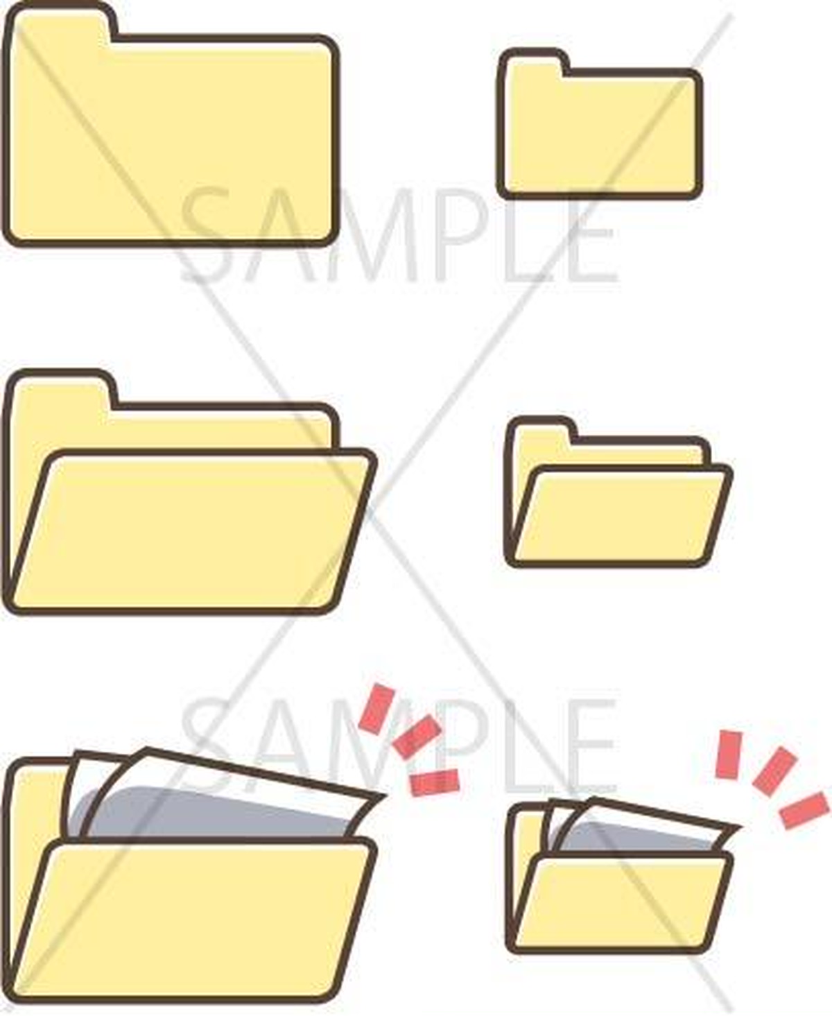 パソコンのフォルダ黄色系 イラストダウンロード素材屋さん さやえん堂本舗 Sayaendo