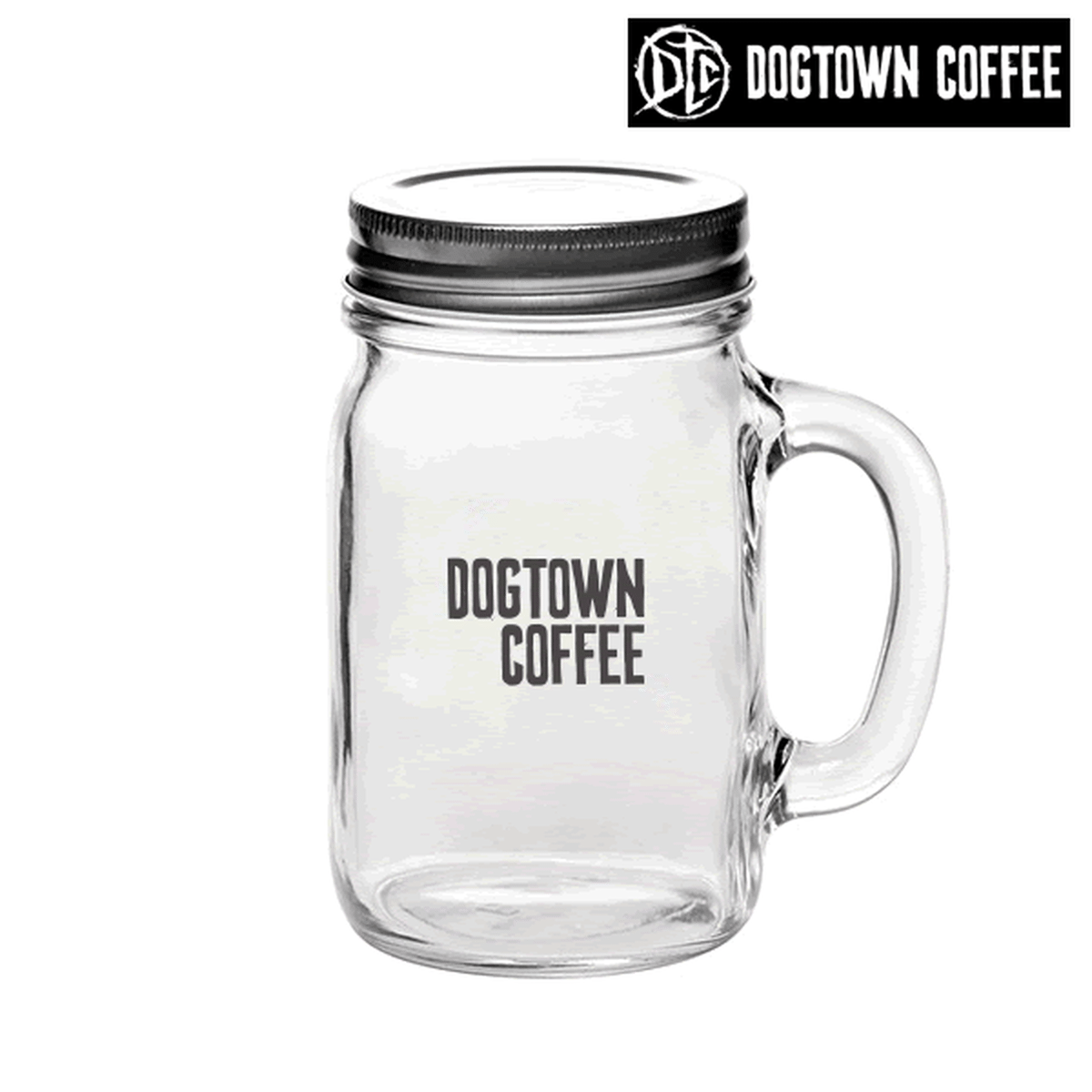 Dogtown Coffee ドッグタウンコーヒー Mason Jar With Lid 16oz オリジナルロゴ メイソンジャー 16 Oz Dtc003 Clear Next Clothing ネクストクロージング