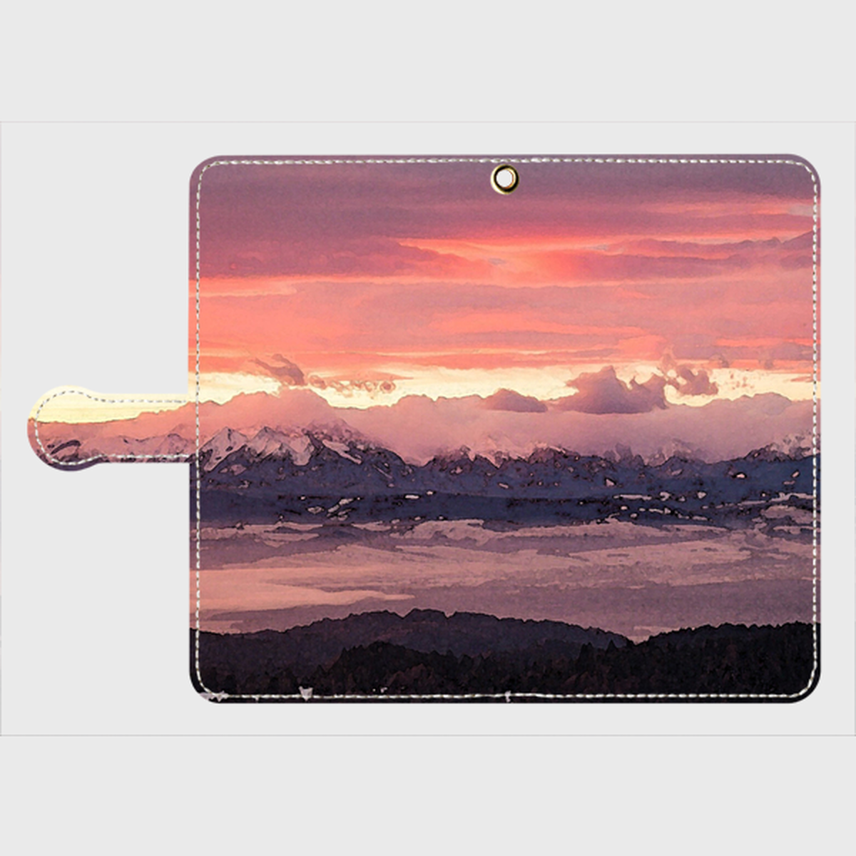 受注生産 Android手帳型スマホケース 夕暮れ 雑貨ショップ Sumaato