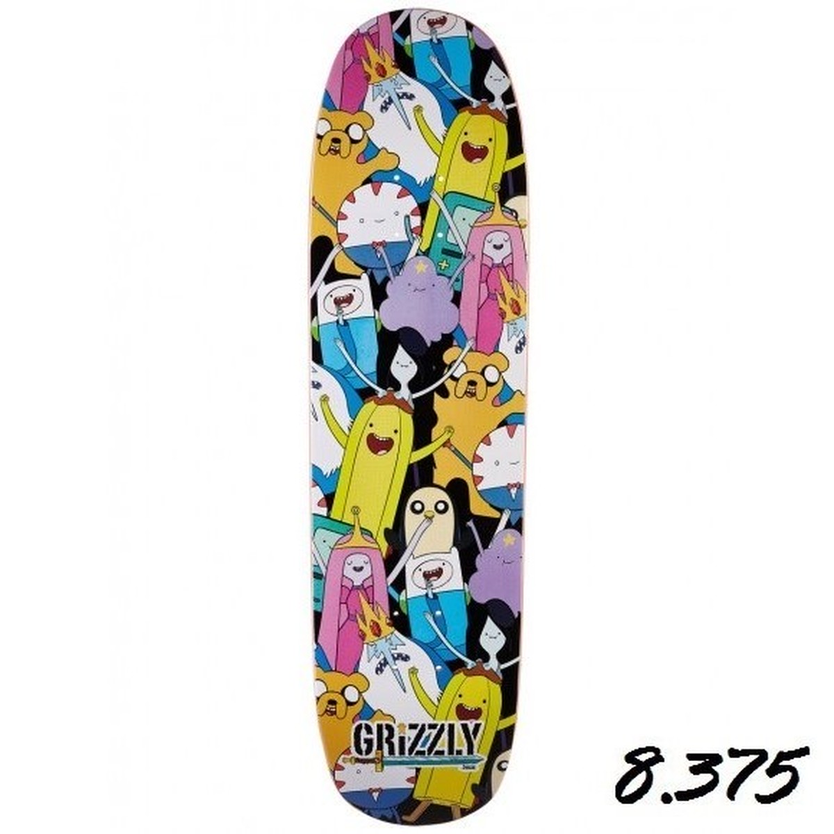 Grizzly X Adventure Time Like Your Brain Stuff Cruiser Deck 8 375インチ グリズリー X アドベンチャータイム コラボ タイム ライク ユア ブレイン スタッフ クルーザー デッキ Pretzels Skateboard And Culture