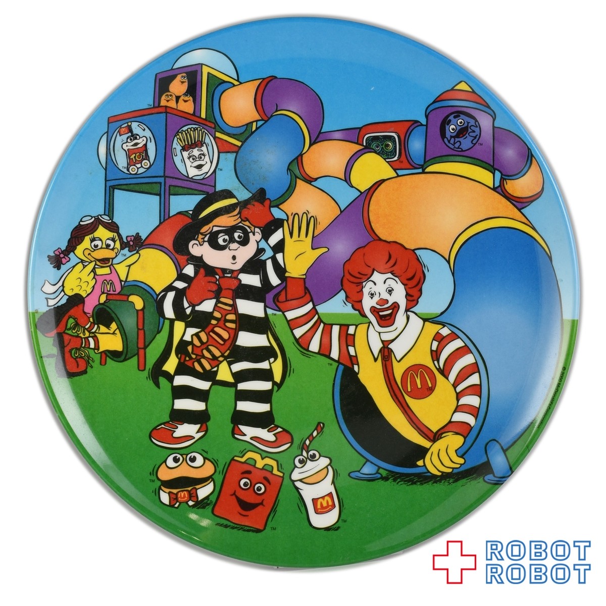 マクドナルド 絵皿 ロナルドとアスレチック Robotrobot