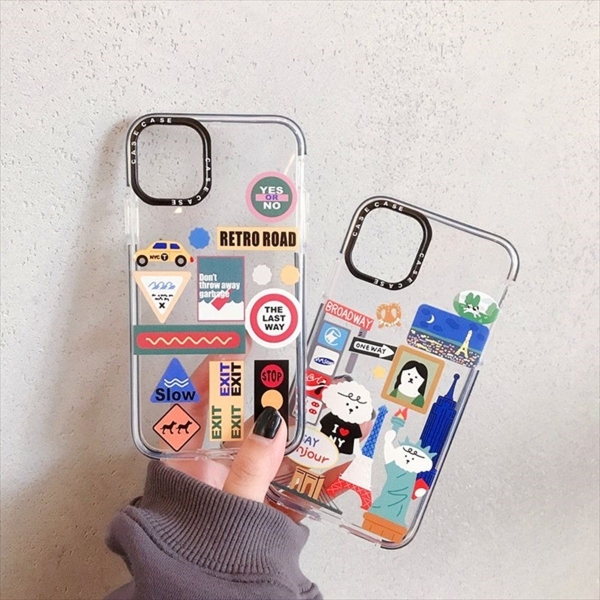 Iphoneケース クリア ステッカーデザイン 可愛い ユニセックス おしゃれ おもしろい かわいい カバー スマホケース ソフトケース 6 6s 6plus 6splus 7 8 7plus 8plus X Xs Xsmax Xr 11 11pro 11promax 個性的 ソフトジャケット メンズ レディース