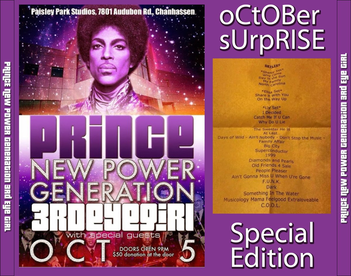 特別価格 プリンス Npg サードアイガール October Surprise 3cdr 1dvdr Purpletown Funksoulmusic