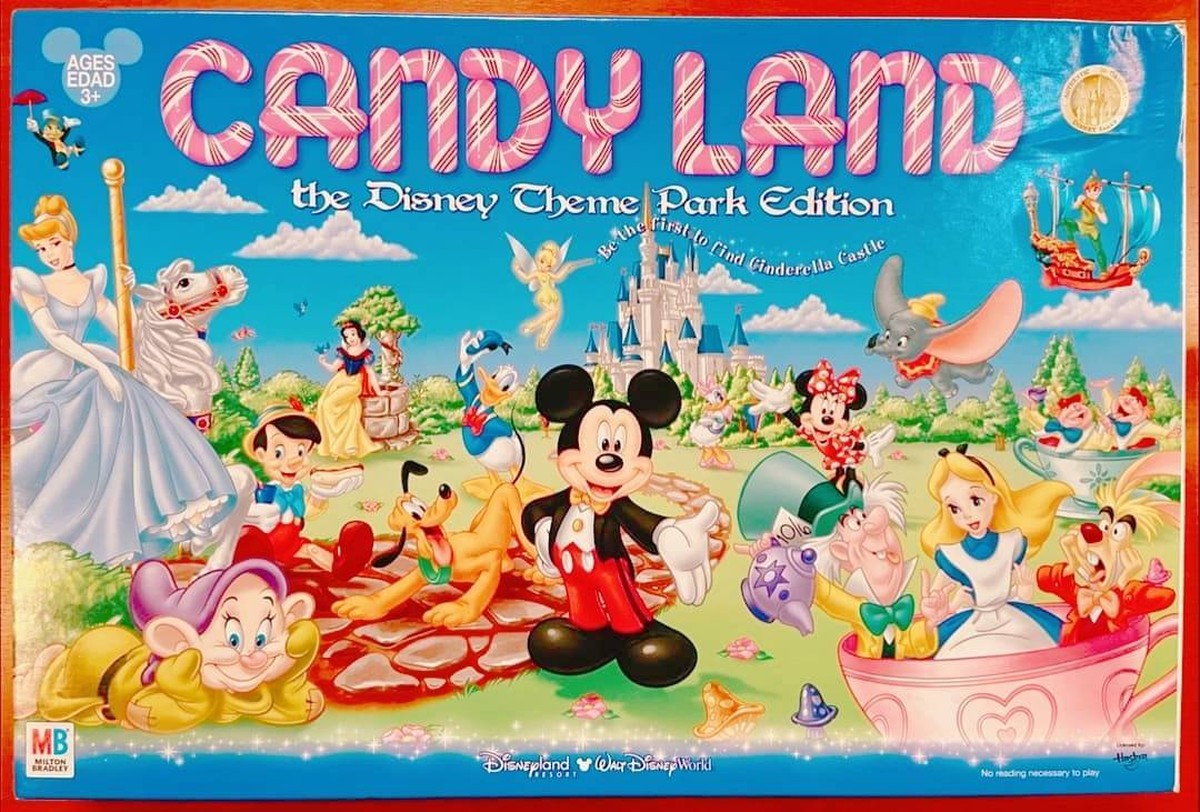 ディズニー ボードゲーム キャンディランド ディズニーテーマパークエディション Disney Parksexclusive Candyland Disney Theme Park Edition Game Boardgame 海外アニメと映画のボードゲームショップ カクテルトイズ Cocktail Toys