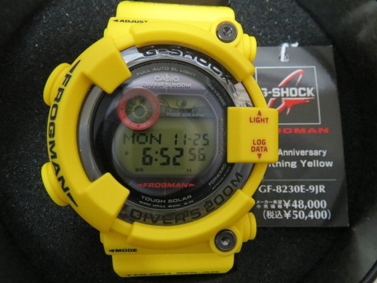 30周年記念限定モデル G Shock ライトニングイエローフロッグマン Gf 30e 9jr 新品未使用完品 G Shock販売専門店 Valuable Collection ショップ