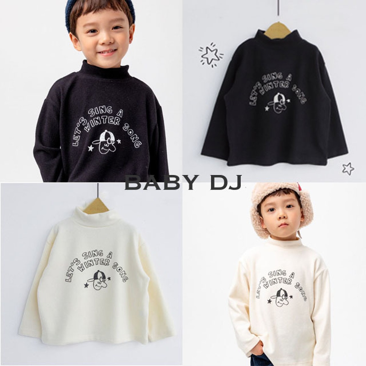 全2色イラストタートルトップス Baby Dj 子供服 出産祝い プレゼント キッズファッション ベビー服