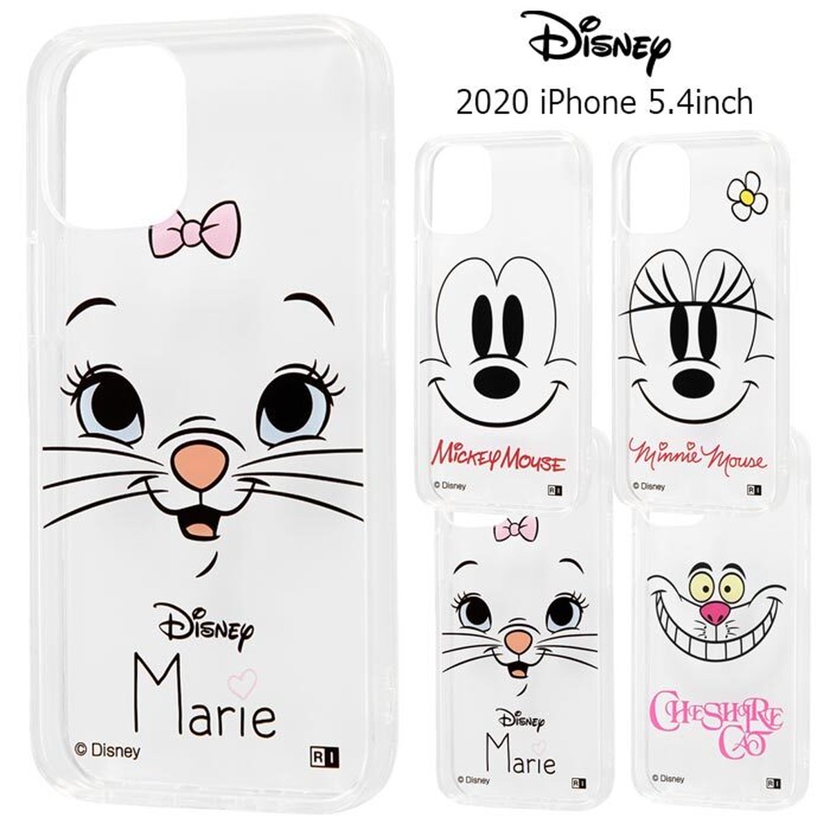 Iphone12mini ディズニー ハイブリッドケース ケース カバー クリア クリアケース ソフトケース ハード キャラクター グッズ ミッキー ミニー マリー チェシャ猫 アイフォン トゥエルブ ミニ Iphone 12 Mini 5 4 Iphone12miniケース スマホカバー スマホケース