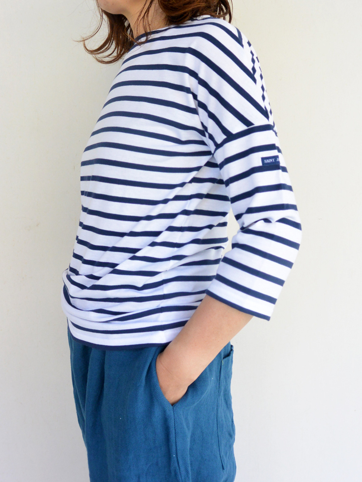 次回入荷無しです Saint James セントジェームス 七分袖ドロップショルダー Slouch Little By Little Standard Clothes