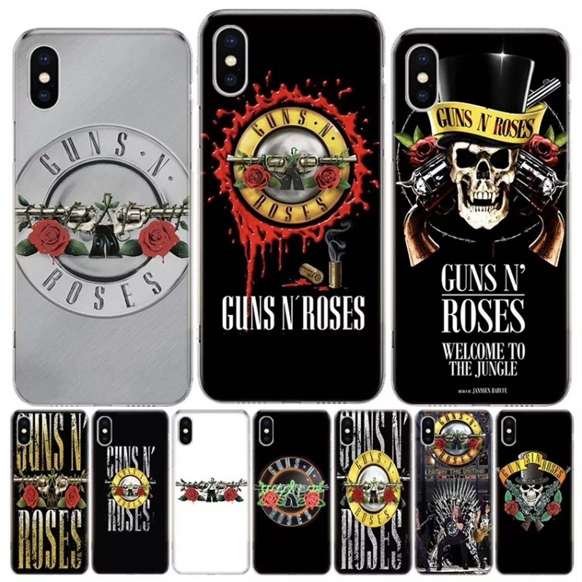 Guns N Roses Iphoneケース ガンズアンドローゼズ ソフトケース ソフトケース シリコン Bf Merch S