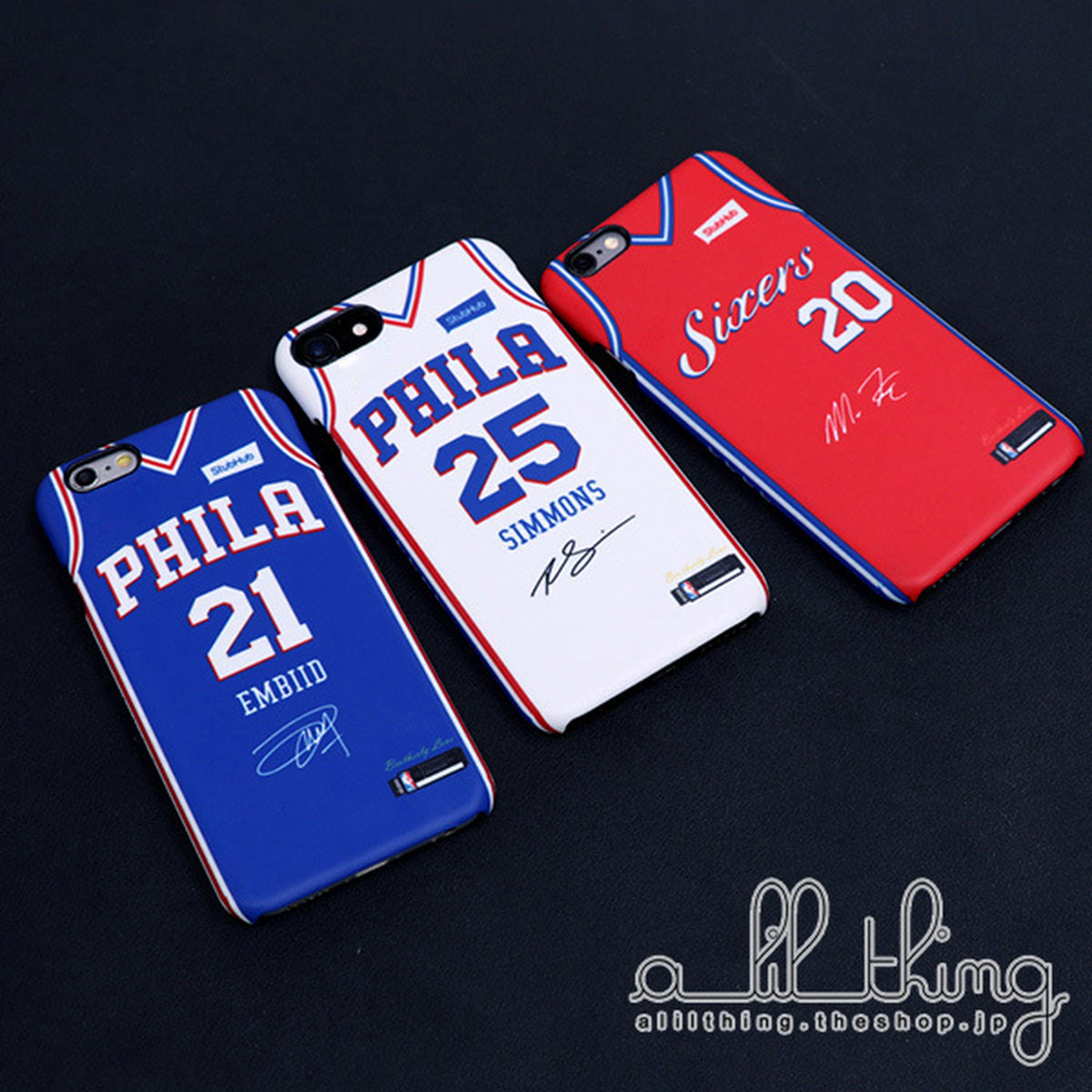 Nba フィラデルフィア シクサーズ 17 21シーズン ユニフォーム ジョエルエンビード ベンシモンズ サイン入り Iphonex Iphone8 ケース Alilthing