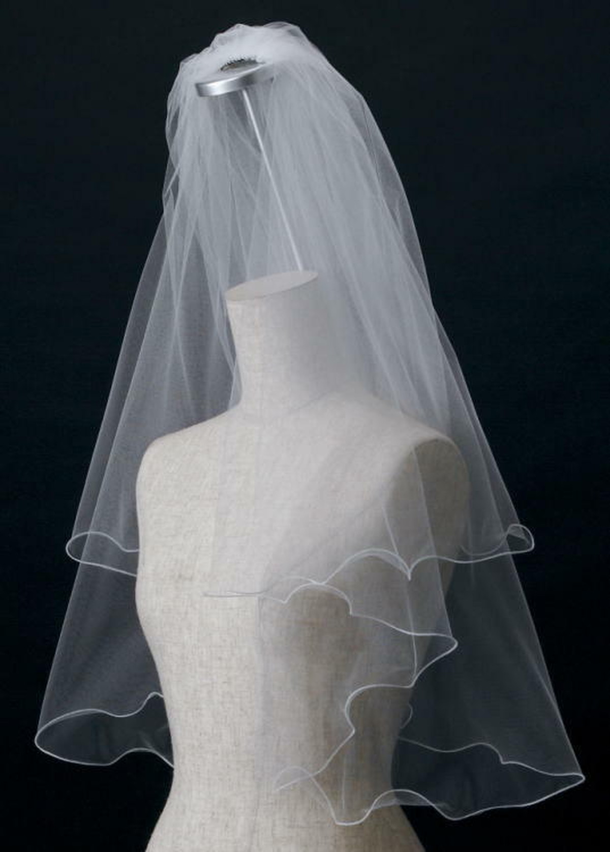 煌めく星のキラキラベール フェイスアップタイプ ブライダルアクセサリー ローブドマリエ