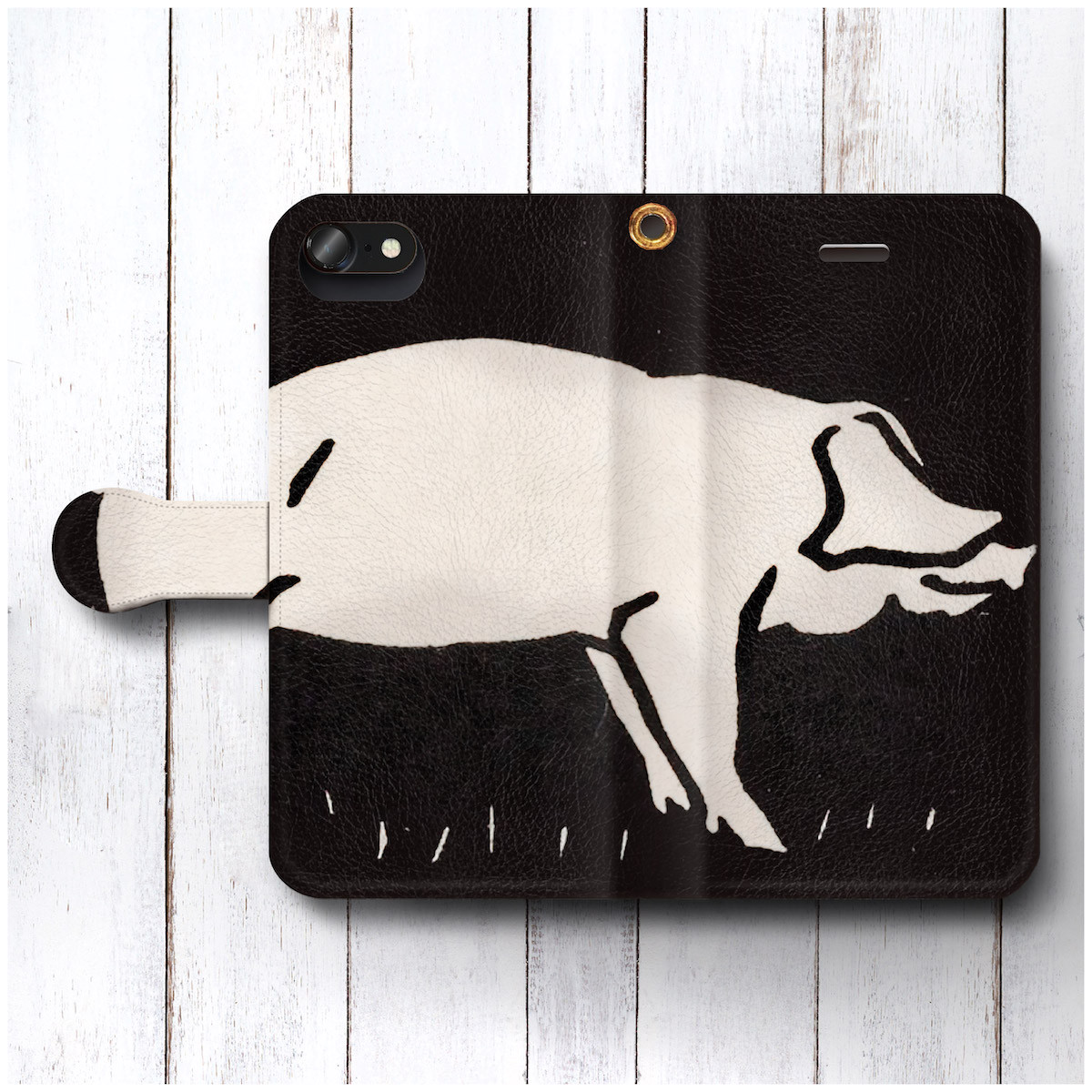 Iphone Xr ケース Arrows スマホケース 手帳型 絵画 レトロ 全機種対応 ケース 人気 ケース 丈夫 耐衝撃 グラッグ 豚 版画 ポスター 個性派スマホケース Naturemate