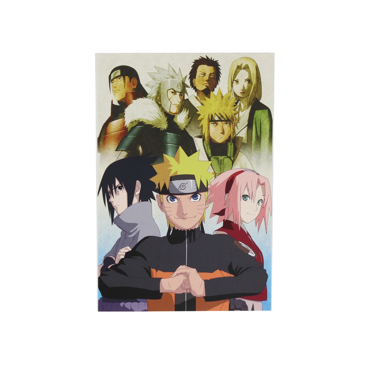 Naruto ポストカードb ナルト サスケ サクラと歴代火影 ニジゲンノモリ限定商品 ニジゲンノモリ オンラインショップ