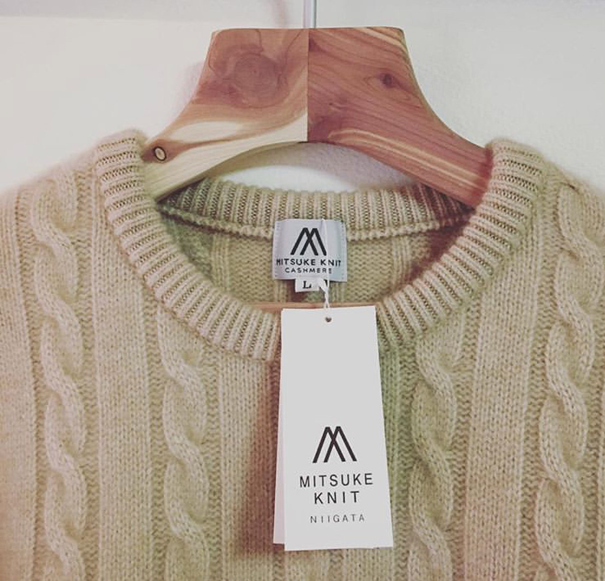 カシミヤ100 メンズカシミヤセーター 国産カシミヤ クルーネックセーター 前谷内屋 Plus