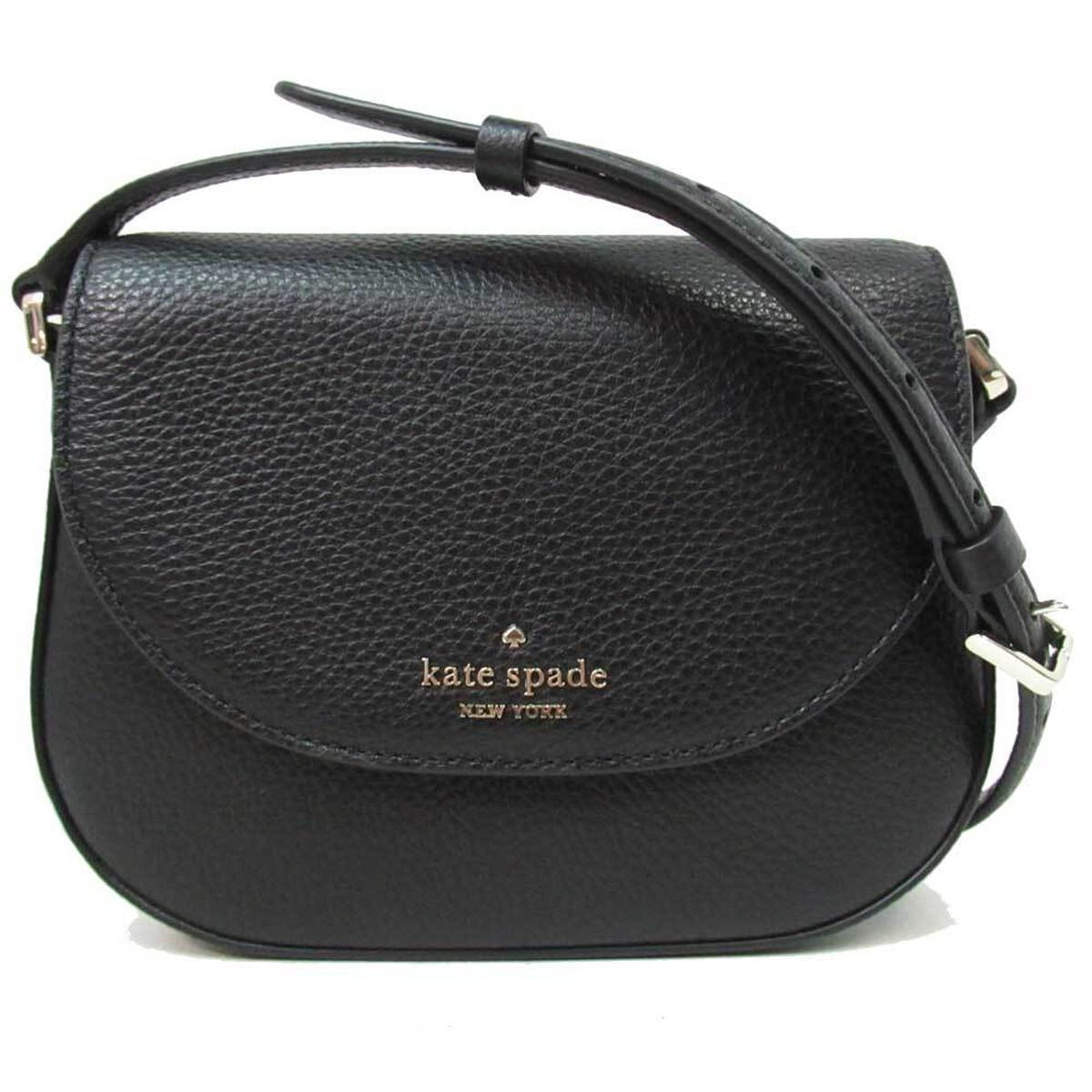 ケイトスペード アウトレット Kate Spade ショルダーバッグ Wlr 001 レザー レイラ ミニ フラップ クロスボディ 斜め掛け Mini Flap Crossbody Leila Black 001 ブラック レディース Itukl