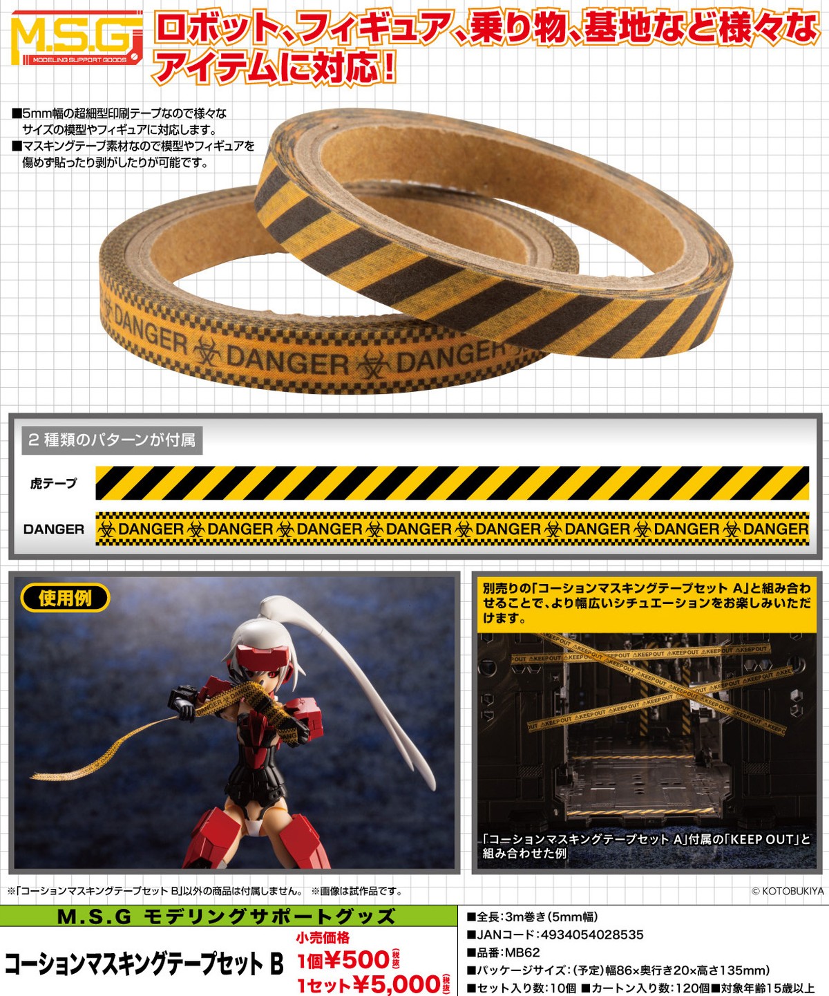 M S G モデリングサポートグッズ コーションマスキングテープセット B Irosika M S G モデリングサポートグッズ コーションマスキングテープセット B Irosika